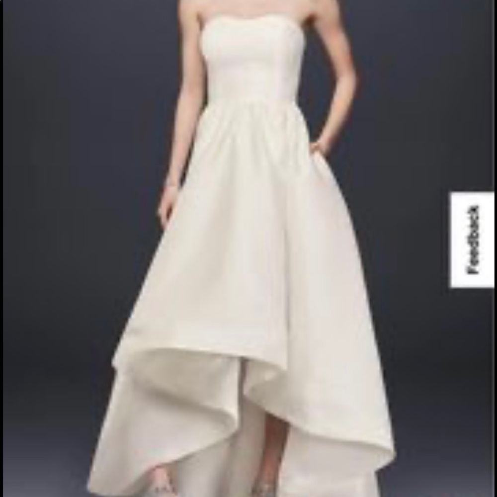 Mikado ivory wedding dress